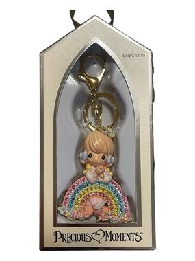 “Precious Moments” Pastel Rainbow Angel Bag Charm - NIB